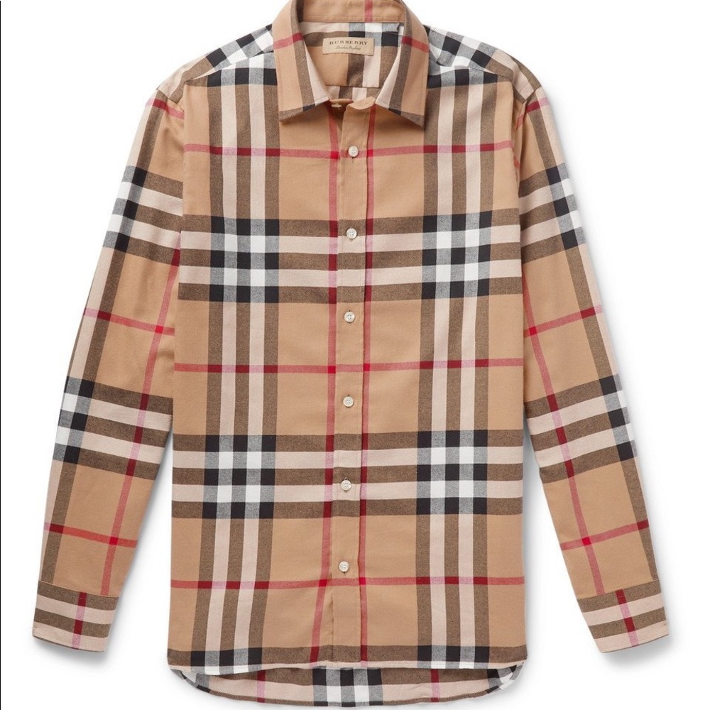 Brand new with tags Burberry mens flanel shirt size large